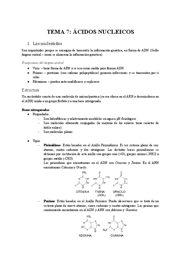 Resumen Tema 7 Bioqui Pdf