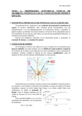 TEMA 3.- PROPIEDADES ELÉCTRICAS PASIVAS DE MEMBRANA. POTENCIAL LOCAL. CONSTANTES DE TIEMPO Y ESPACIO..pdf