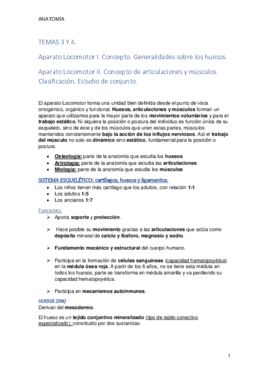Tema 3 y 4 Aparato locomotor I y II .pdf