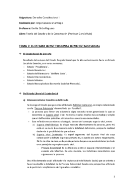 Tema 7 (El Estado Constitucional como Estado Social) - Derecho Constitucional I.pdf