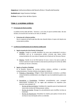 Tema 2 (La Norma Jurídica) - Instituciones Básicas del Derecho.pdf