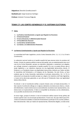 Tema 4 (17) (Las Cortes Generales y el Sistema Electoral) - Derecho Constitucional II.pdf