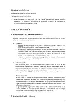Tema 2 (La Jurisdicción) - Derecho Procesal I.pdf