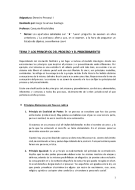 Tema 7 (Los Principios del Proceso y el Procedimiento) - Derecho Procesal I.pdf