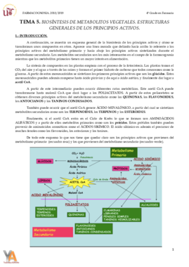 TEMA 5 BIOSÍNTESIS DE METABOLITOS VEGETALES. ESTRUCTURAS GENERALES DE LOS PRINCIPIOS ACTIVOS.pdf