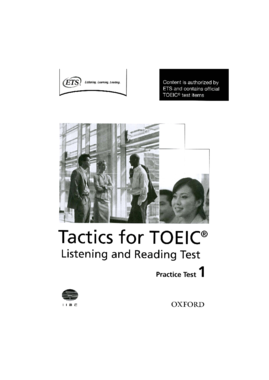 tactics for toeic - Practice Test 1.pdf