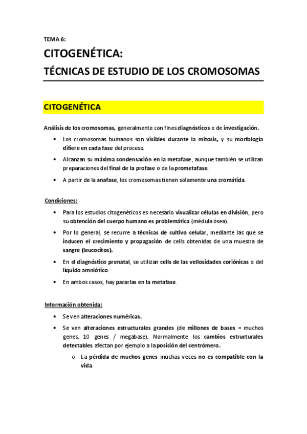 TEMA 6 - Citogenetica. Tecnicas de estudio de los cromosomas.pdf