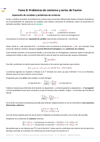 Cálculo III - Tema 8 - Problemas de contorno y series de Fourier.pdf