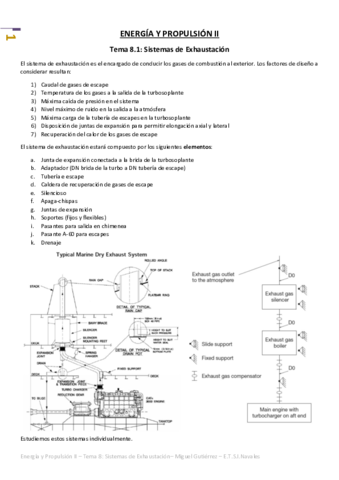Energía y Propulsión II - Tema 8 - Sistemas de Exhaustación.pdf
