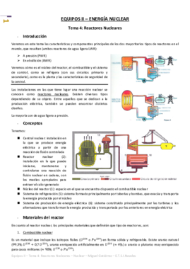 Equipos II - Energía Nuclear - Tema 4 - Reactores Nucleares.pdf