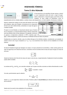 Ingeniería Térmica - Tema 2 - Aire Húmedo.pdf