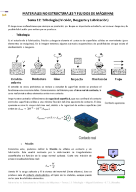 Materiales No Estructurales y Fluidos de Máquinas - Tema 12 - Tribología.pdf