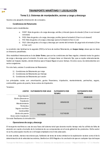Transporte Marítimo y Legislación - Tema 5.1 - Sistemas de manipulación- acceso y carga y descarga (Robledo).pdf
