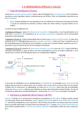 Tema 4. Mensajeros lipídicos y calcio..pdf