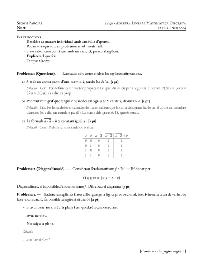 Parcial II 2023-24. Algebra Lineal y M. Discreta (con soluciones).pdf