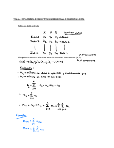 Tema 4 - Estadística descriptiva bidimensional. Regresión lineal.pdf
