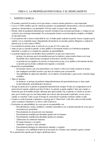 TEMA 11. LA PROPIEDAD INDUSTRIAL Y EL MEDICAMENTO.pdf