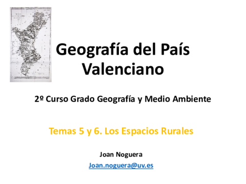Tema 5 y 6. Agricultura y espacios rurales Valencia.pdf
