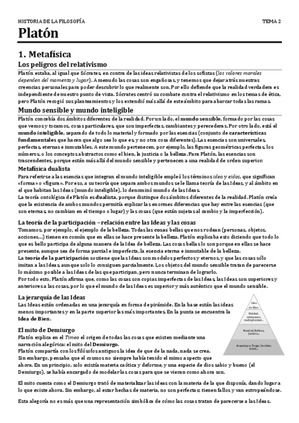 APUNTES PLATÓN - HISTORIA DE LA FILOSOFÍA.pdf