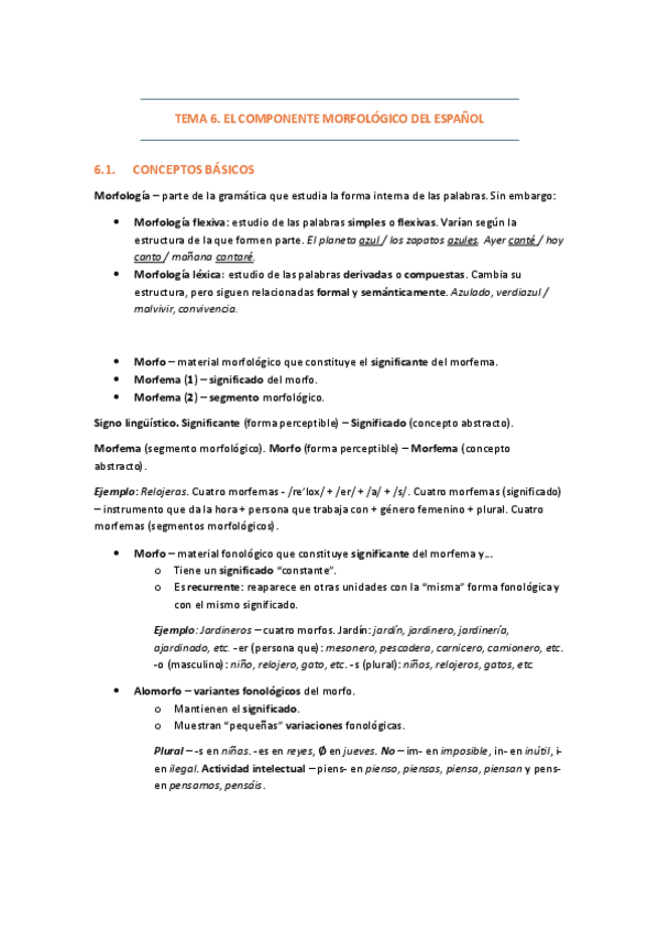 06. EL COMPONENTE MORFOLÓGICO DEL ESPAÑOL.pdf