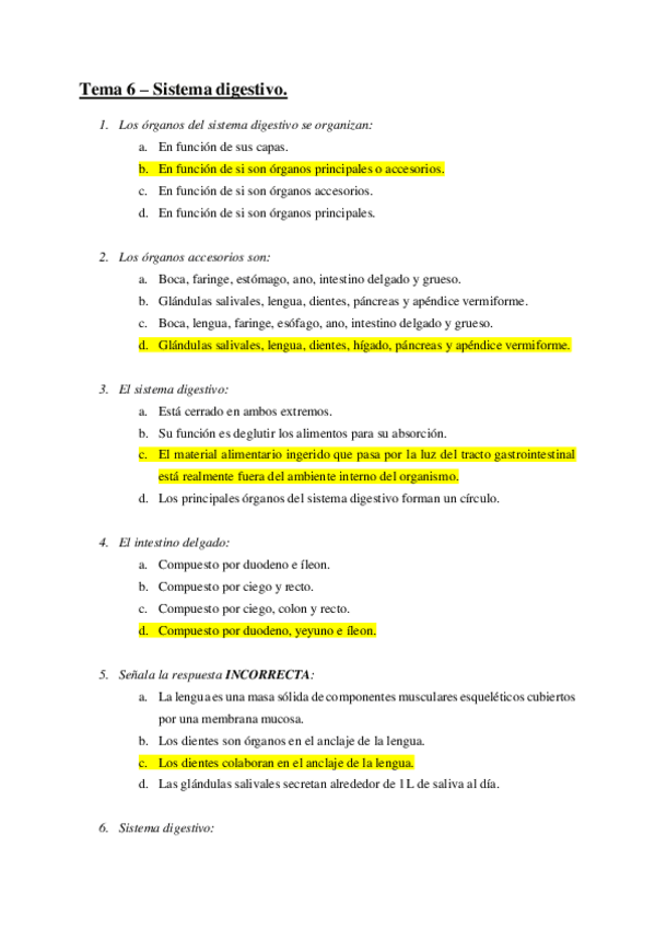 Cuestionarios Anatomia T6 T7 Pdf
