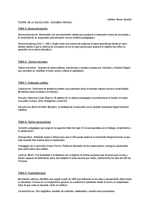 teoría de la educación - segundo parcial (resumido).pdf