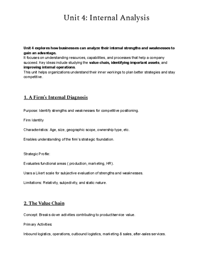 Strategic Management UNIT 4 SUMMARIZED.pdf