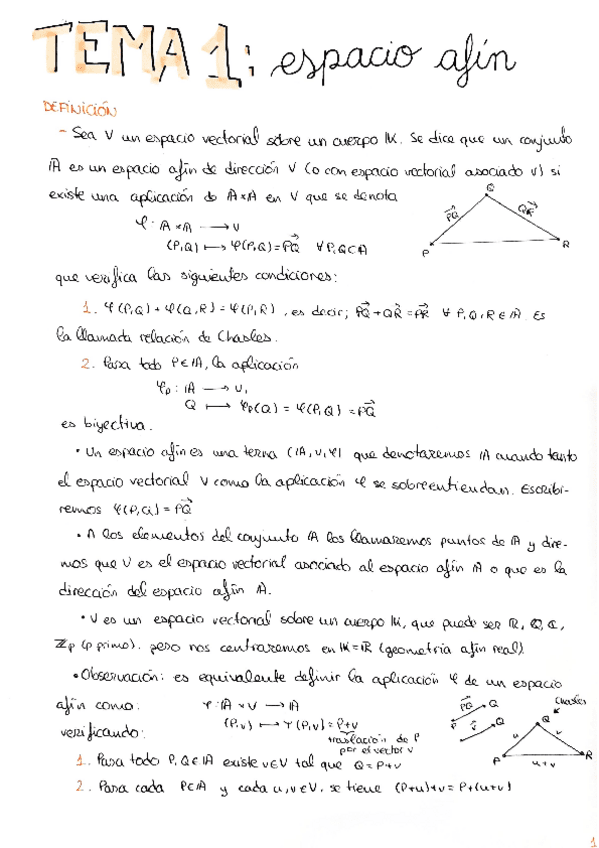 Geometría Tema 1 Espacio afín.pdf