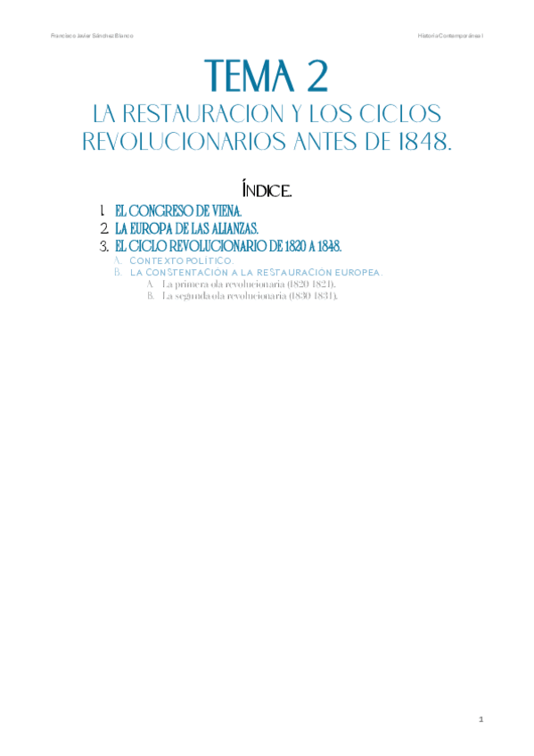 TEMA 2. LA RESTAURACION EUROPEA Y LOS CICLOS REVOLUCIONARIOS DE 1820 Y 1830..pdf