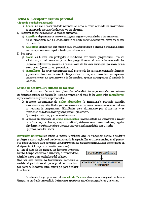 Tema 6 Comportamiento Parental Pdf