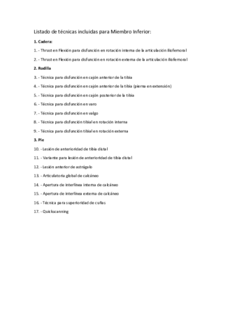 Listado de técnicas incluidas para Miembro Inferior.pdf