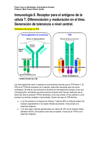 Inmunología 8. Receptor de antígenos de la célula T.pdf