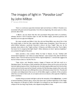 TRABAJO The images of light in Paradise Lost Book 1.pdf