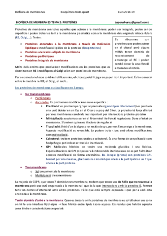 BIOFÍSICA DE MEMBRANES TEMA 2 - PROTEÏNES.pdf