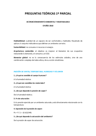 PREGUNTAS TEÓRICAS 1º PARCIAL - ACONDICIONAMIENTO AMBIENTAL Y HABITABILIDAD.pdf