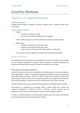 Temas 2 y 3 - Genoma Humano..pdf