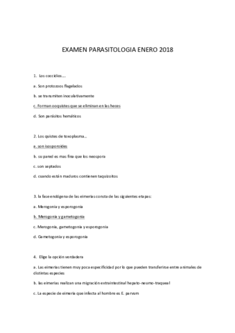 Exam parasitologia enero 2018 resuelto y corregido.pdf