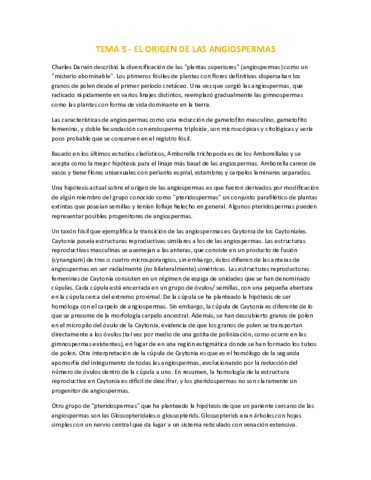 Botánica Tema 5 - Origen de Angiospermas.pdf