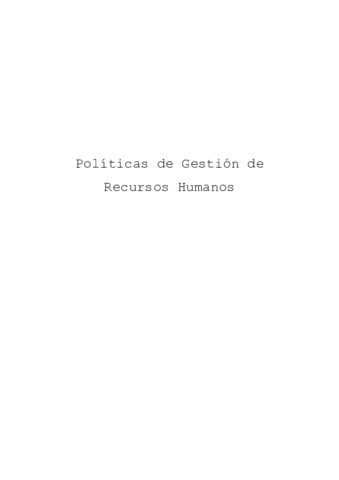 Políticas de Gestión de Recursos Humanos.pdf