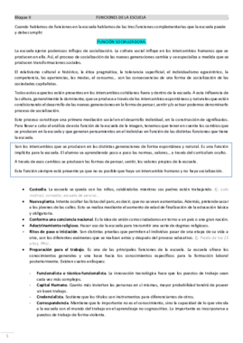 Bloque II                                                                FUNCIONES DE LA ESCUELA.pdf