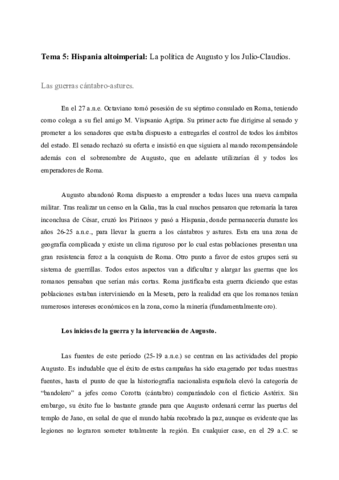 Tema 5_ Hispania altoimperial_ La política de Augusto y los Julio-Claudios. .pdf