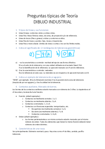 Preguntas típicas de Teoría (RESUELTAS) - Dibujo Industrial.pdf