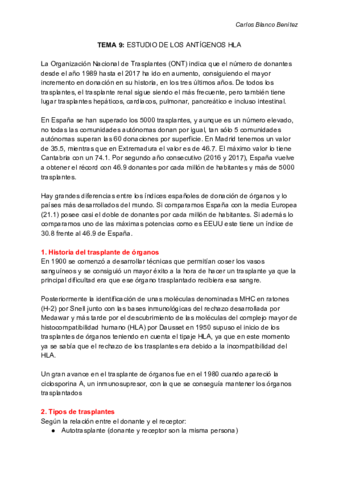 INMUNOLOGÍA APLICADA - Tema 9 - HLA.pdf