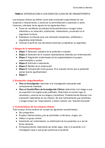 INMUNOLOGÍA APLICADA - Tema 4 - ENSAYOS CLÍNICOS.pdf
