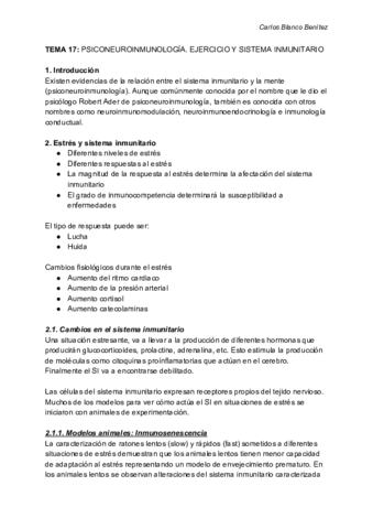 INMUNOLOGÍA APLICADA - Tema 17 - PSICONEUROINMUNOLOGÍA.pdf
