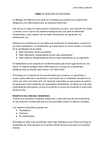 GENÓMICA Y BIOINFORMÁTICA - Tema 11 - BIOLOGIA DE SISTEMAS.pdf