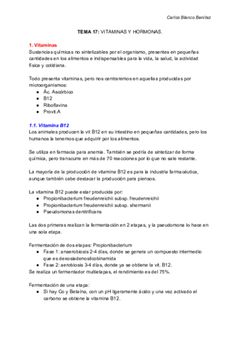 BIOTECNOLOGÍA MICROBIANA - Tema 17 - VITAMINAS Y HORMONAS.pdf