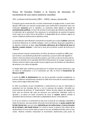 Tema 10. Estados Unidos y la Guerra de Secesion. El nacimiento de una nueva potencia mundial.pdf