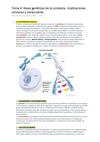 PSICOBIOLOGÍA  Tema 4. Bases Genéticas de la Conducta..pdf