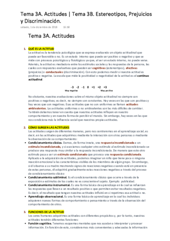PSICOLOGÍA SOCIAL Tema 3A. Actitudes & Tema3B. Estereotipos- Prejuicios y Discriminación..pdf